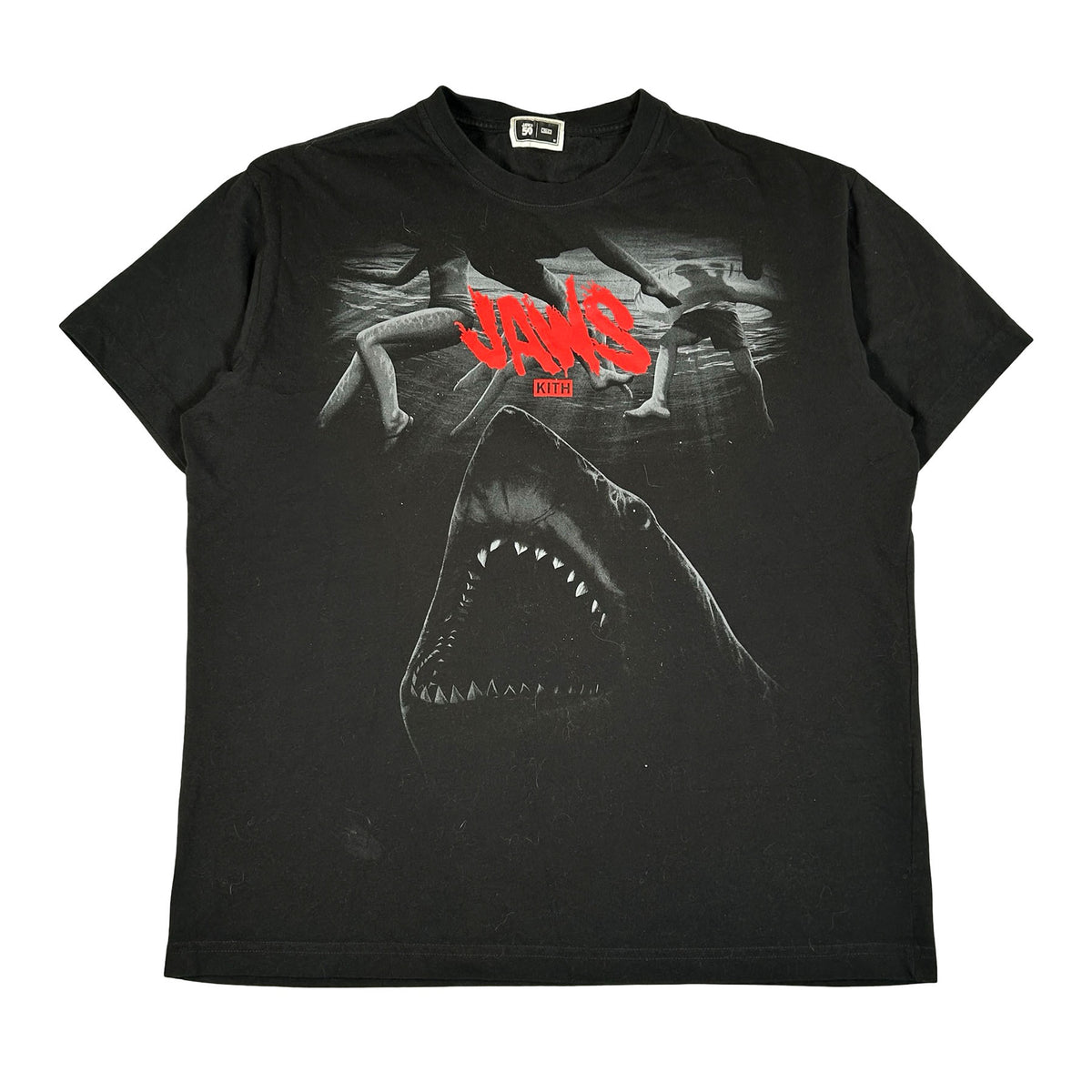 Kith x JAWS Underwater Vintage Tee Black [USED] - M (Used)