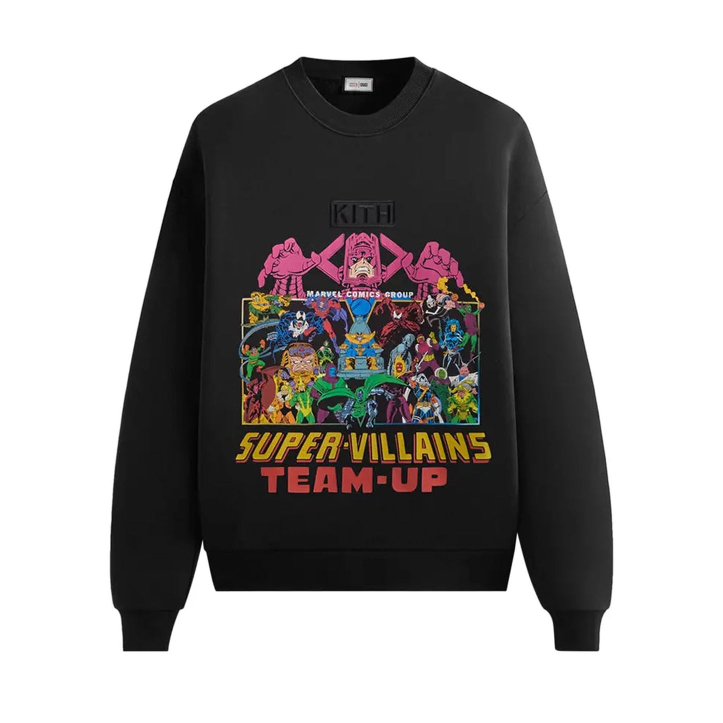 Kith x Marvel Team Up Vintage Nelson Crewneck Black
