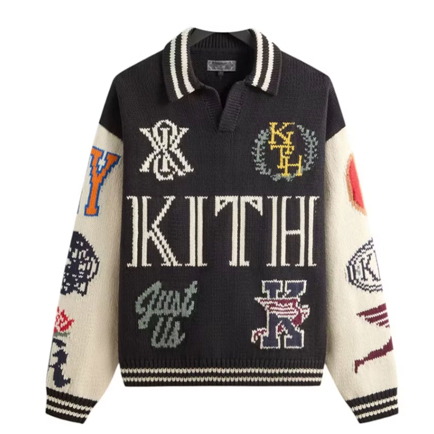 Kith Nelson Rugby Sweater Black [USED] - S (Used)