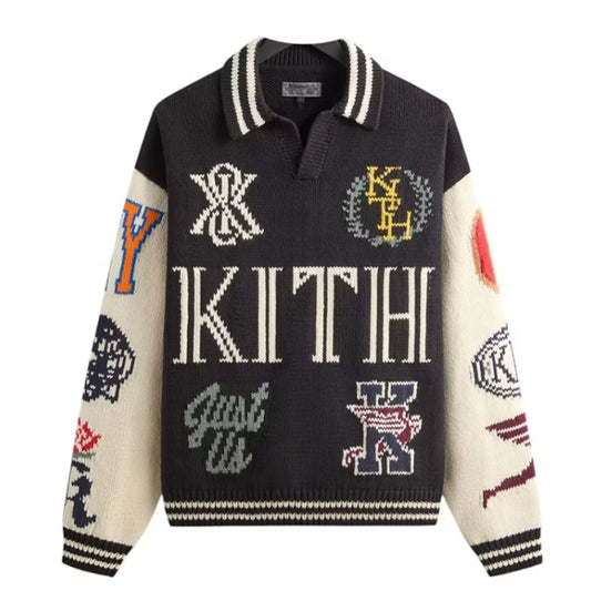 Kith Nelson Rugby Sweater Black [USED] - S (Used)