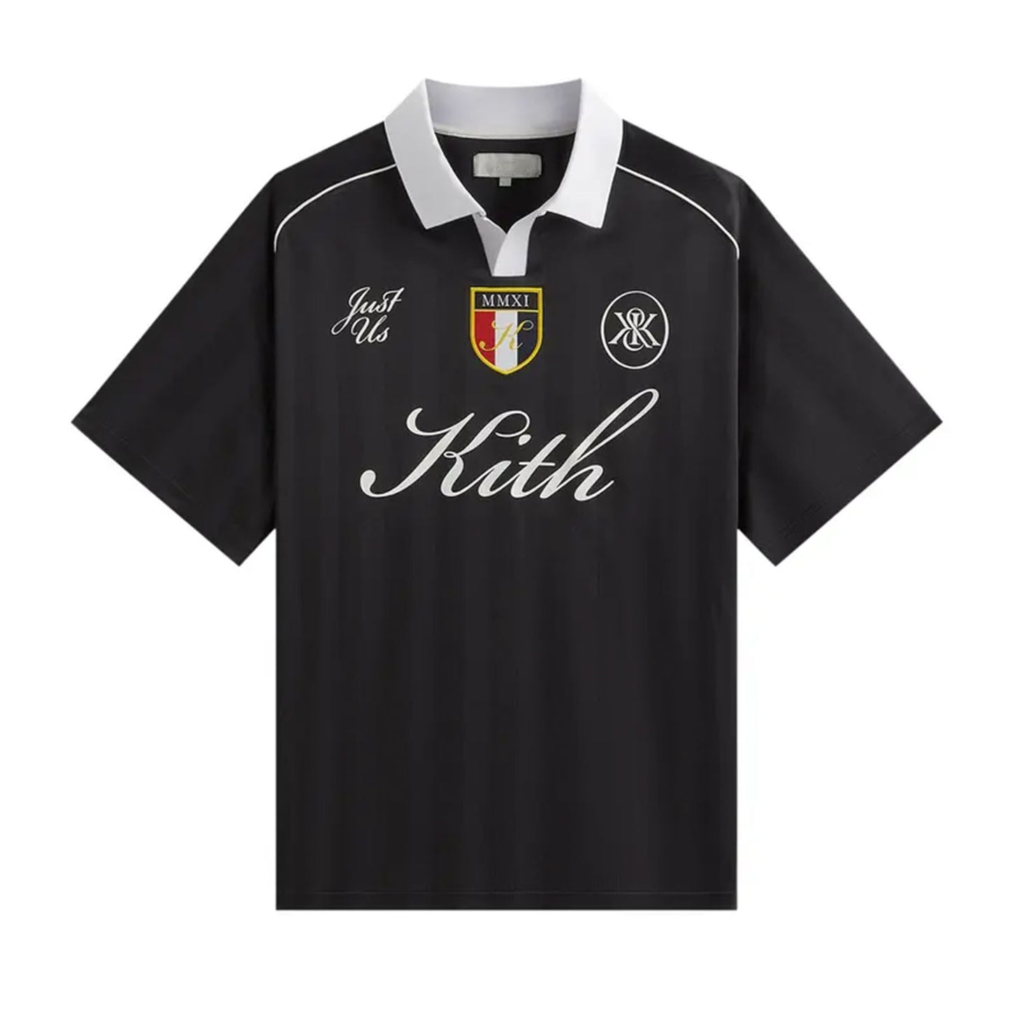 Kith Shadow Stripe Marcel Soccer Top Black