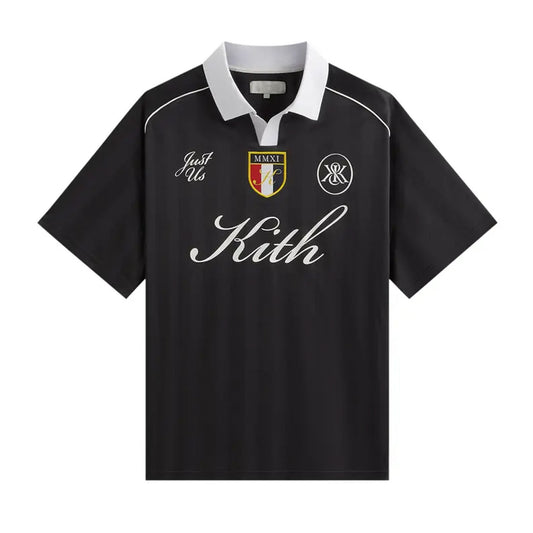 Kith Shadow Stripe Marcel Soccer Top Black