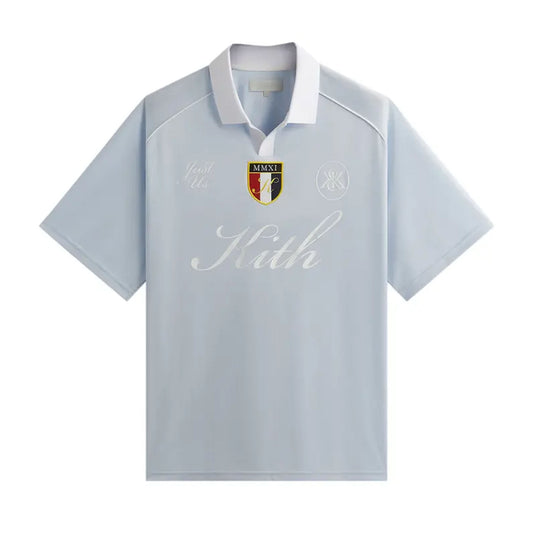Kith Shadow Stripe Marcel Soccer Top Light Indigo