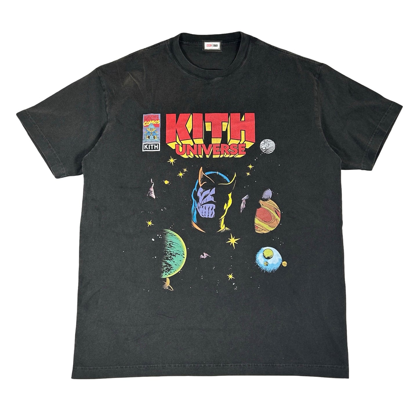 Kith x Marvel Universe Graphic Vintage Tee Black [USED] - M (Used)