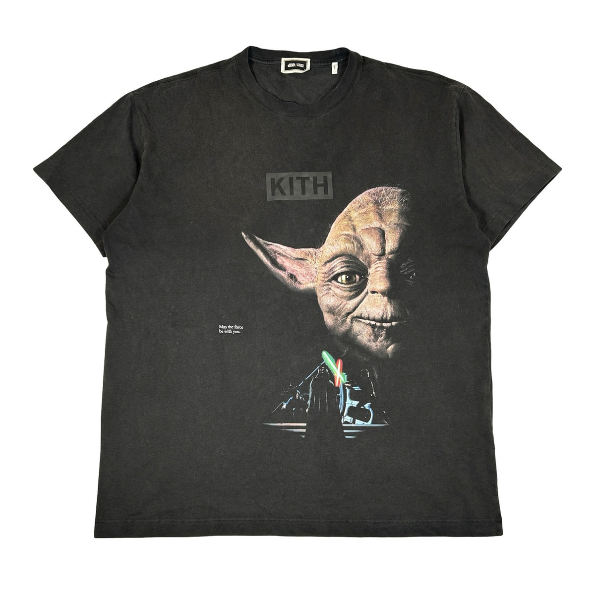 Kith x STAR WARS Yoda Vintage Tee Black PH [USED] - M (Used)