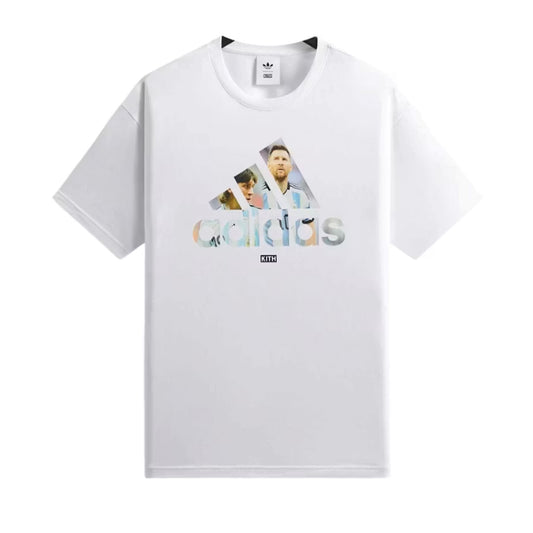 Kith x adidas Messi Football Graphic Tee White