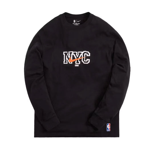 Kith & Nike For New York Knicks Long-Sleeve Tee Black [USED] - M (Used)
