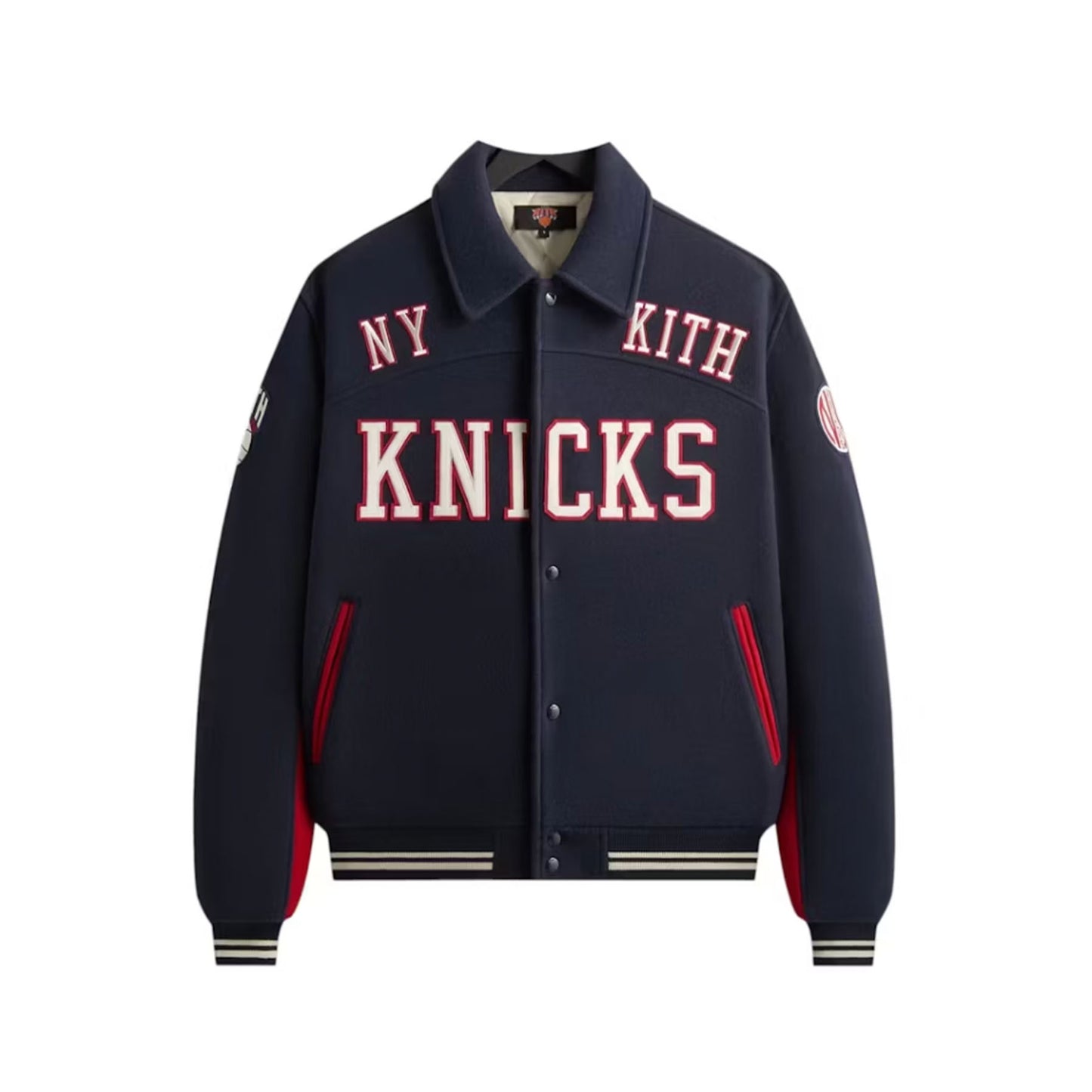 Kith x New York Knicks Madison Square Garden Wool Varsity Jacket Nocturnal [USED] - L (Used)