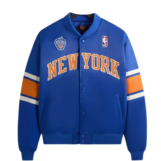 Kith x New York Knicks Patrick Ewing Classic Satin Bomber Jacket Current