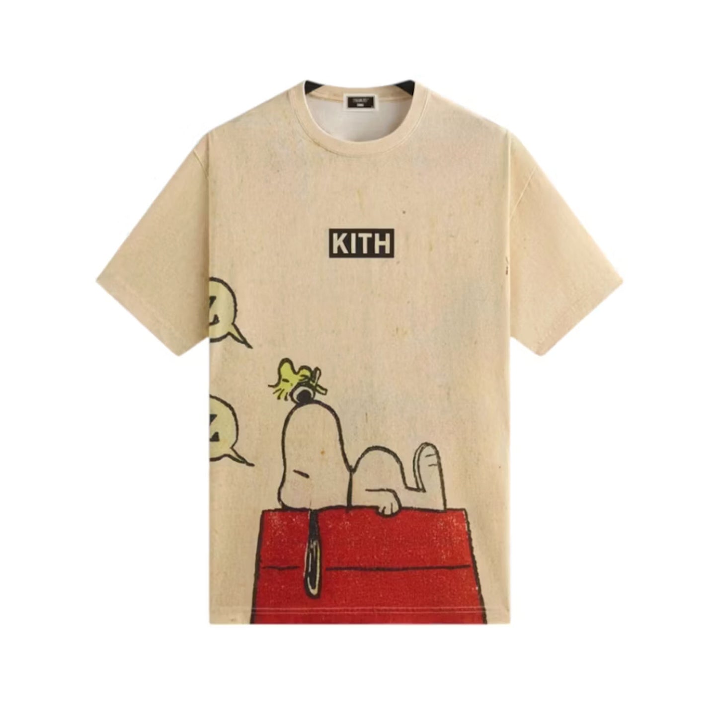 Kith x Peanuts Sleeping Doghouse Comic Vintage Tee [USED] - XL (Used)