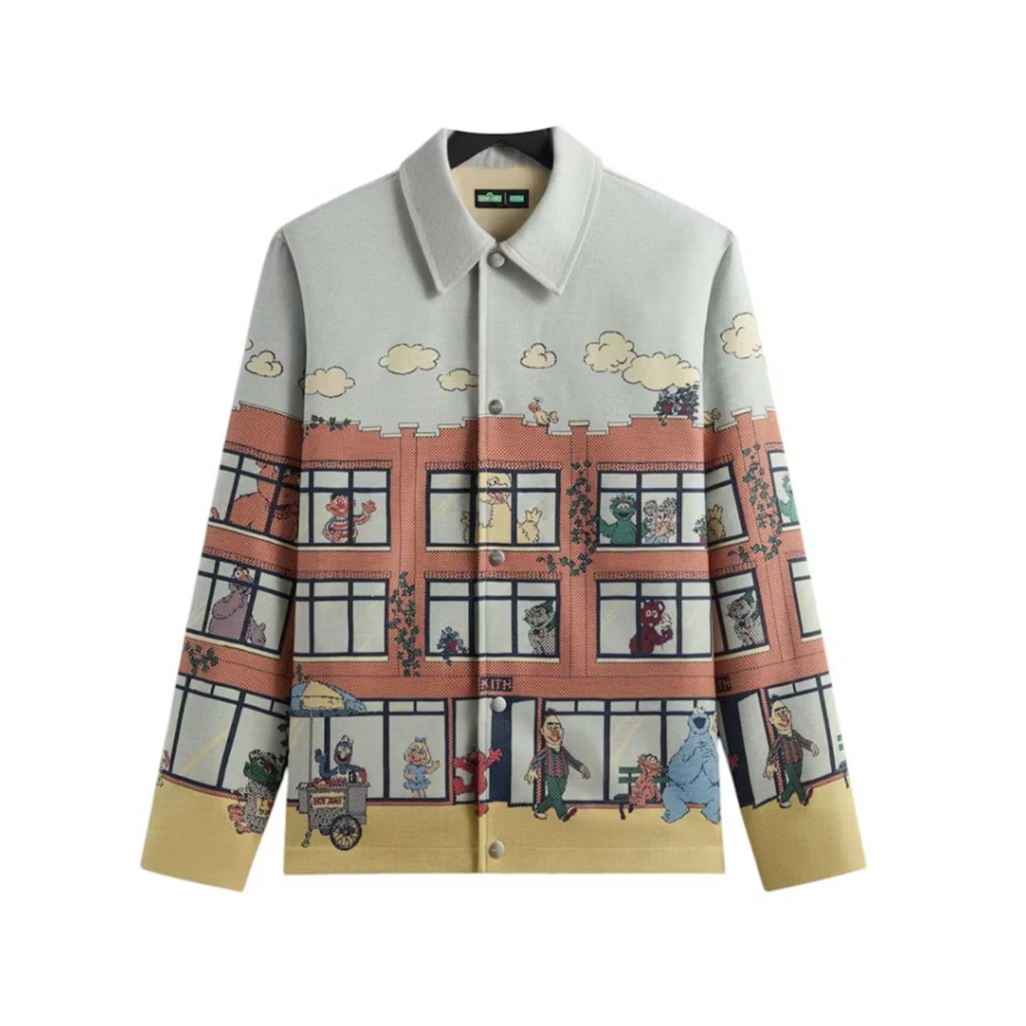 Kith x Sesame Street Lafayette St Tapestry Jacket Powder [USED] - XL (Used)