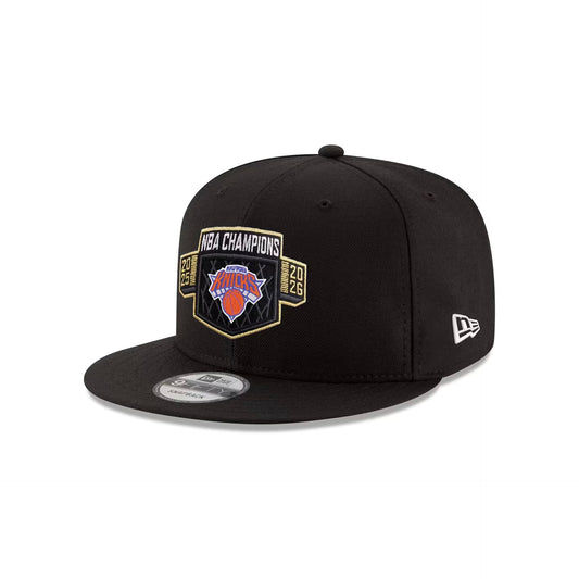New York Knicks New Era Black 2026 NBA Finals Champions Locker Room 9FIFTY Snapback Hat