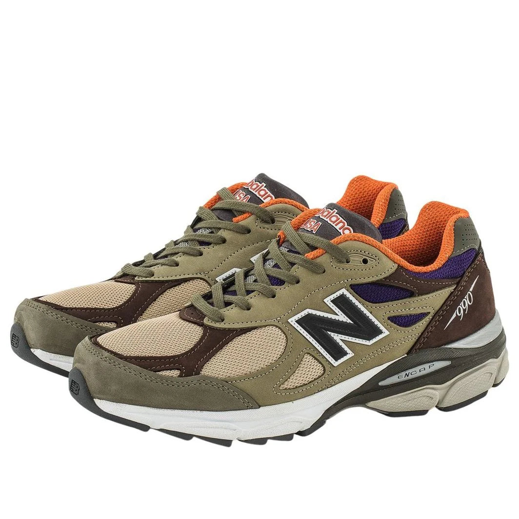 M990BT3 New Balance 990v3 MiUSA Teddy Santis Khaki Orange