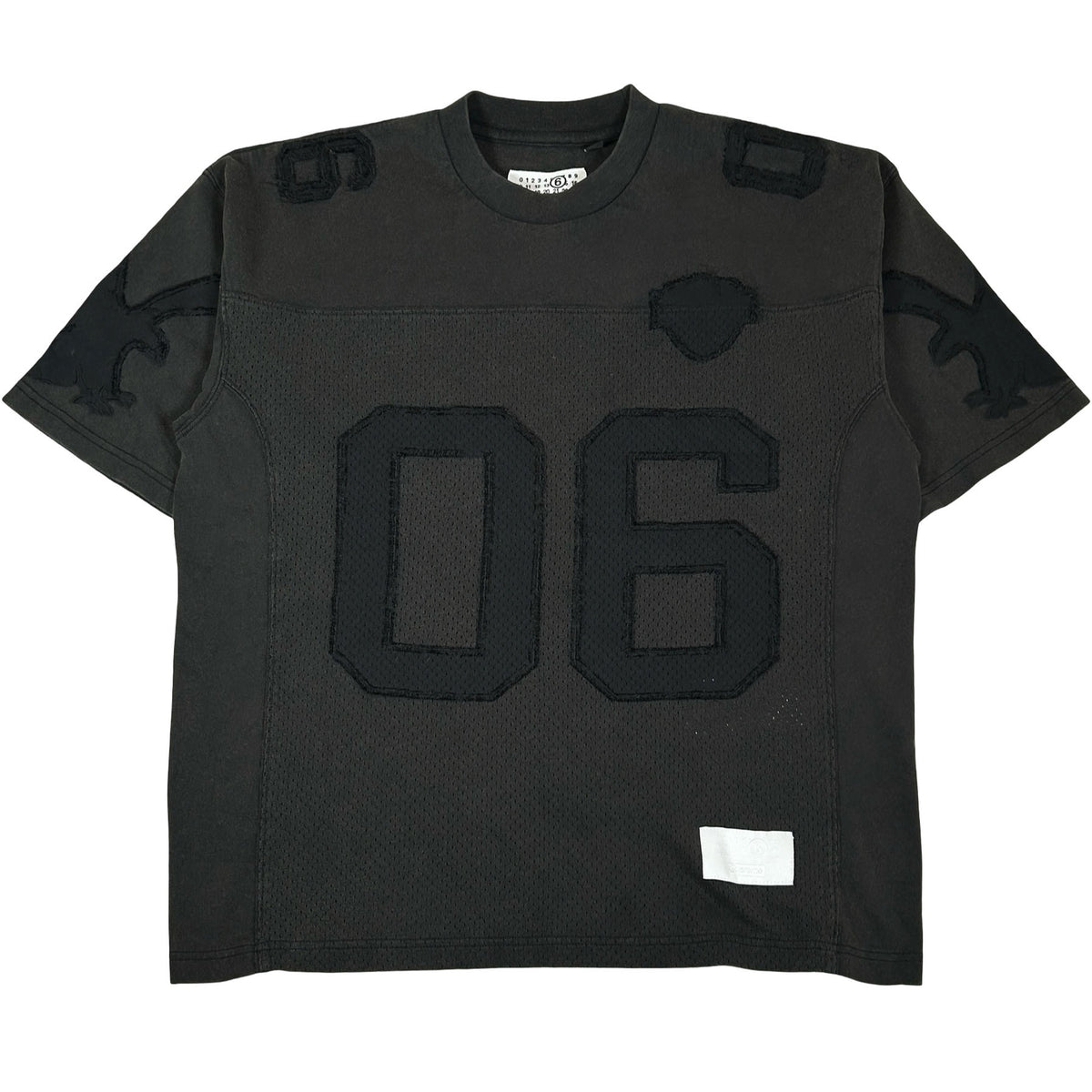 Supreme MM6 Maison Margiela Cotton Football Jersey Black [USED] - S (Used)