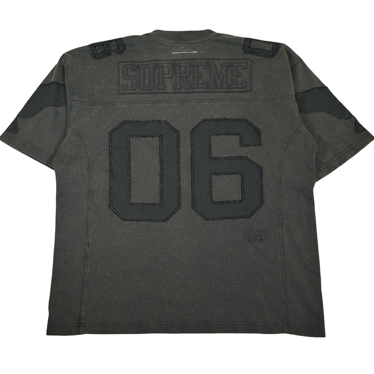 Supreme MM6 Maison Margiela Cotton Football Jersey Black [USED] - S (Used)