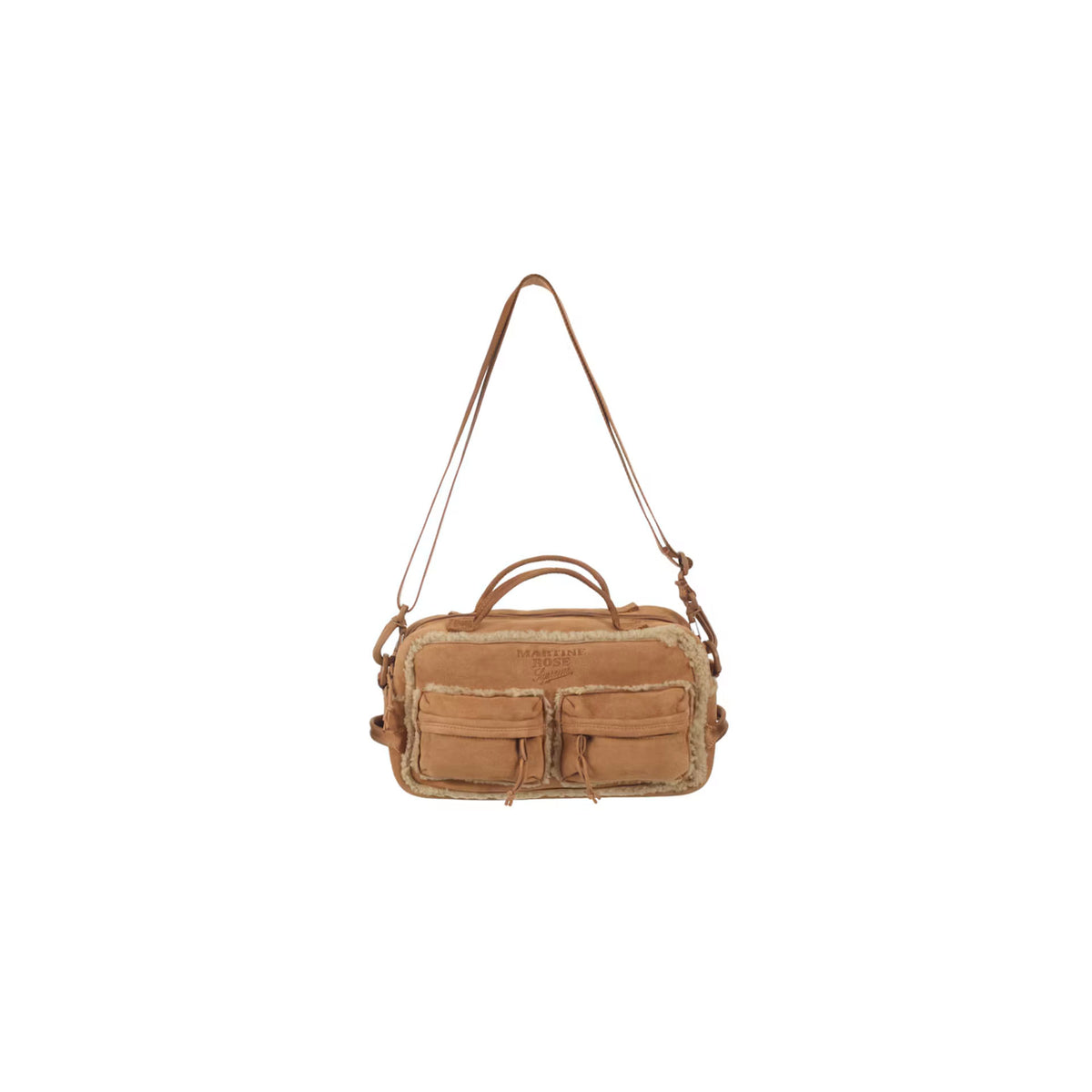 Supreme Martine Rose Shearling Mini Duffle Bag Brown