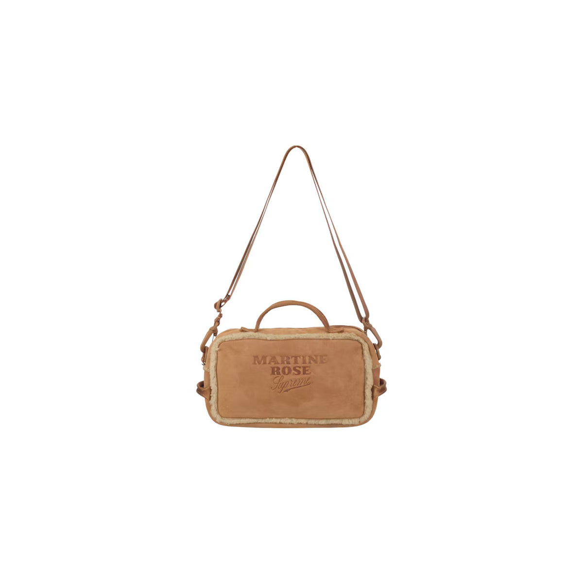 Supreme Martine Rose Shearling Mini Duffle Bag Brown