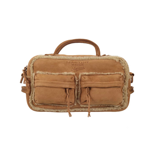 Supreme Martine Rose Shearling Mini Duffle Bag Brown