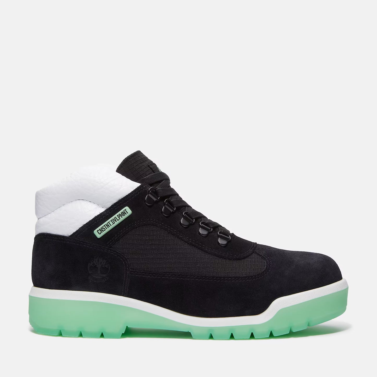 TB0A6DSWEXH Timberland Field Boot Waterproof CNSTNT DVLPMNT Black Green Glow