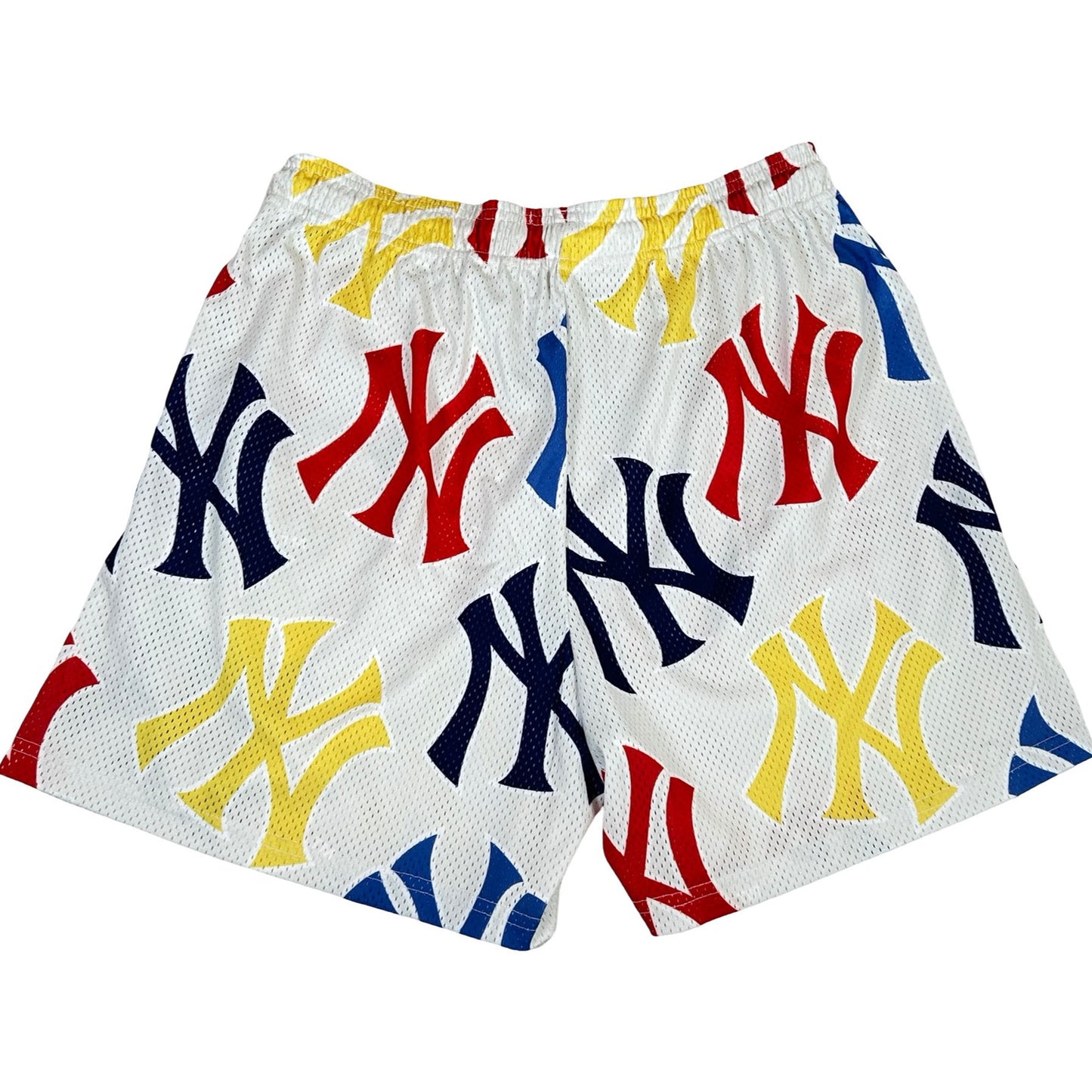 Eric Emanuel EE Basic Shorts New York Yankees White Yellow [USED] - XL (Used)