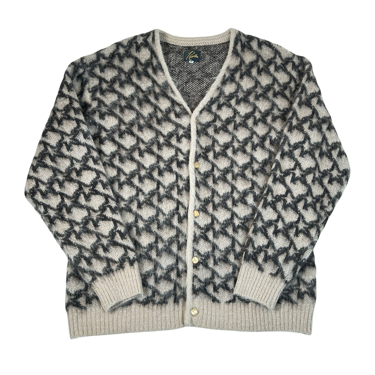Needles Mohair Cardigan Star Pattern [USED] - M (Used)