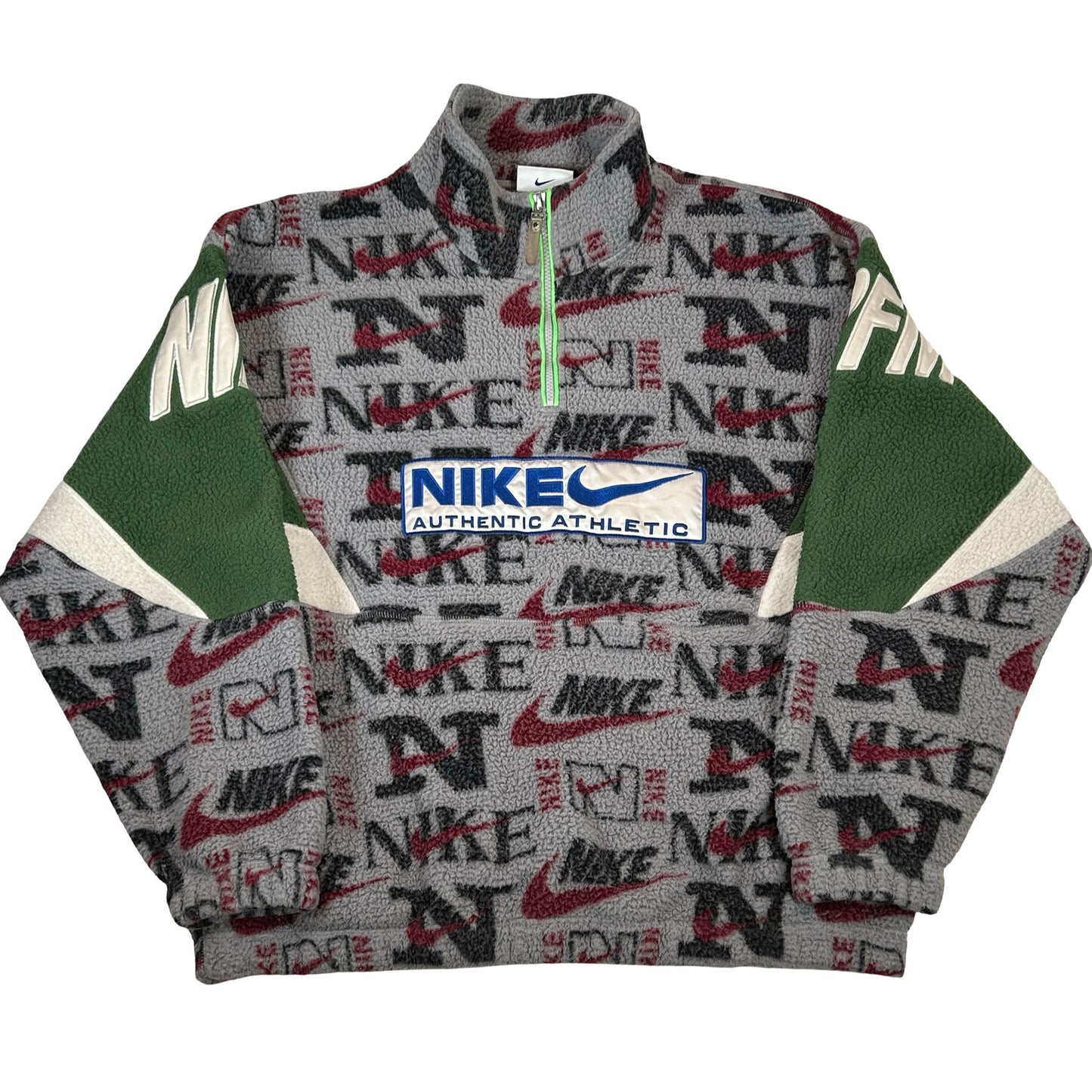 Nike x Cactus Plant Flea Market 1/4 Zip Top Jacket Grey Purple Green [USED] - L (Used)