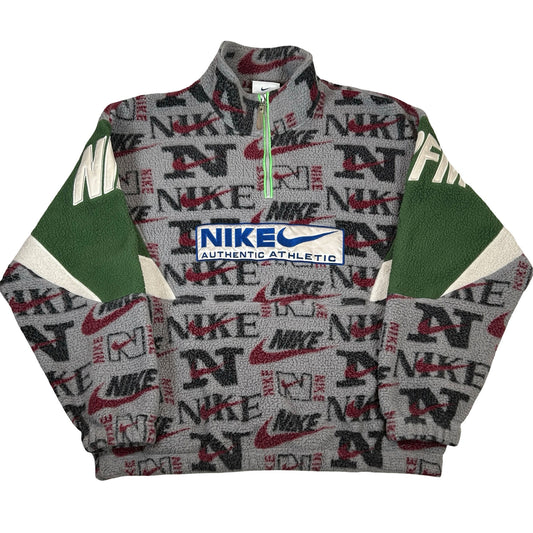 Nike x Cactus Plant Flea Market 1/4 Zip Top Jacket Grey Purple Green [USED] - L (Used)