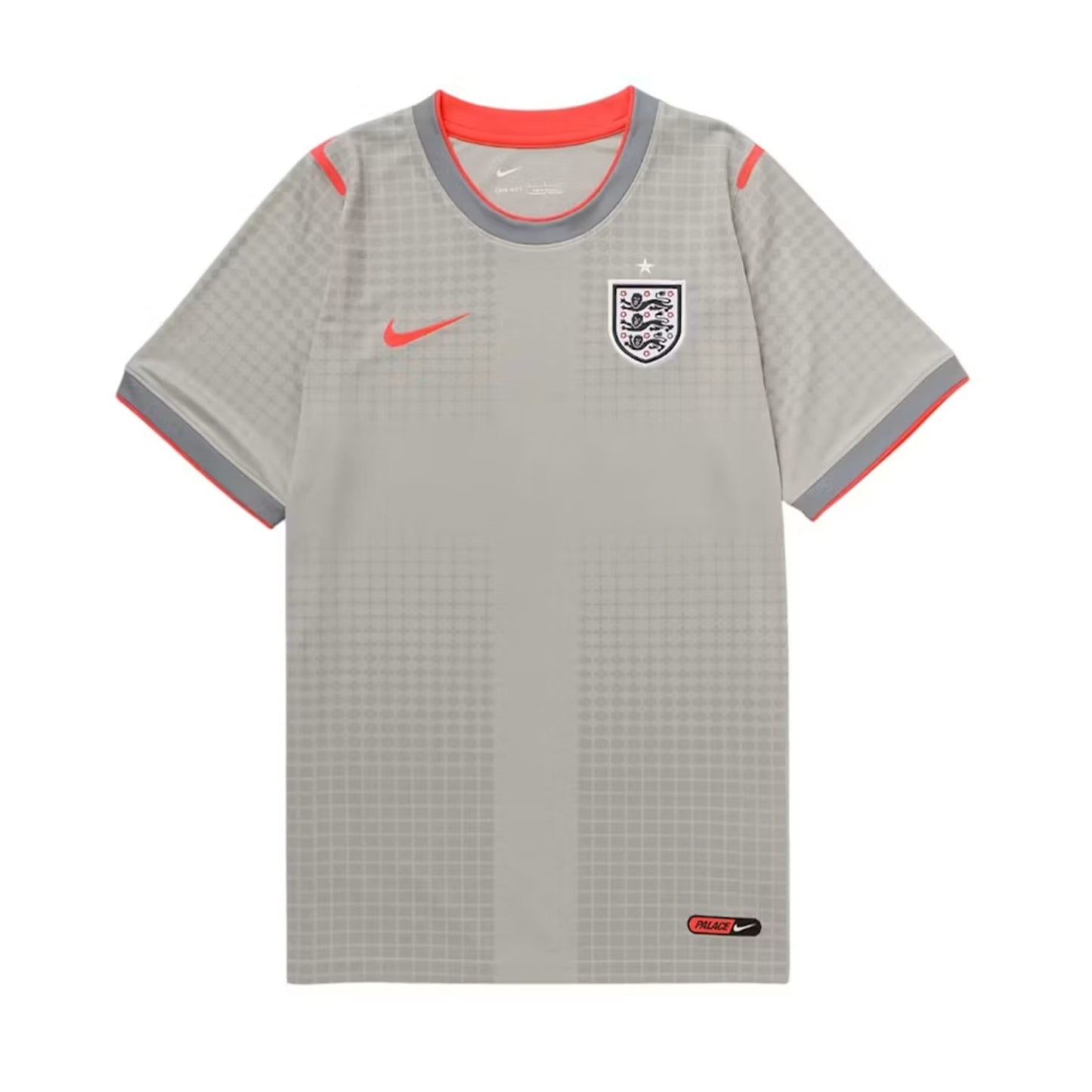 Nike England x Palace Academy Pro 2026 Football Jersey Pewter Grey/Bright Crimson