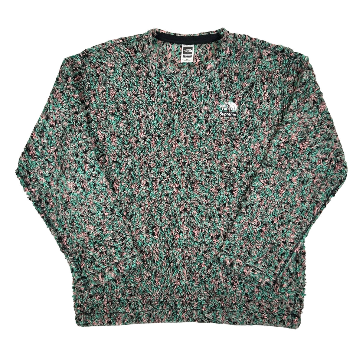 Supreme x The North Face High Pile Fleece Long-Sleeve Top 'Multicolor' [USED] - M (Used)