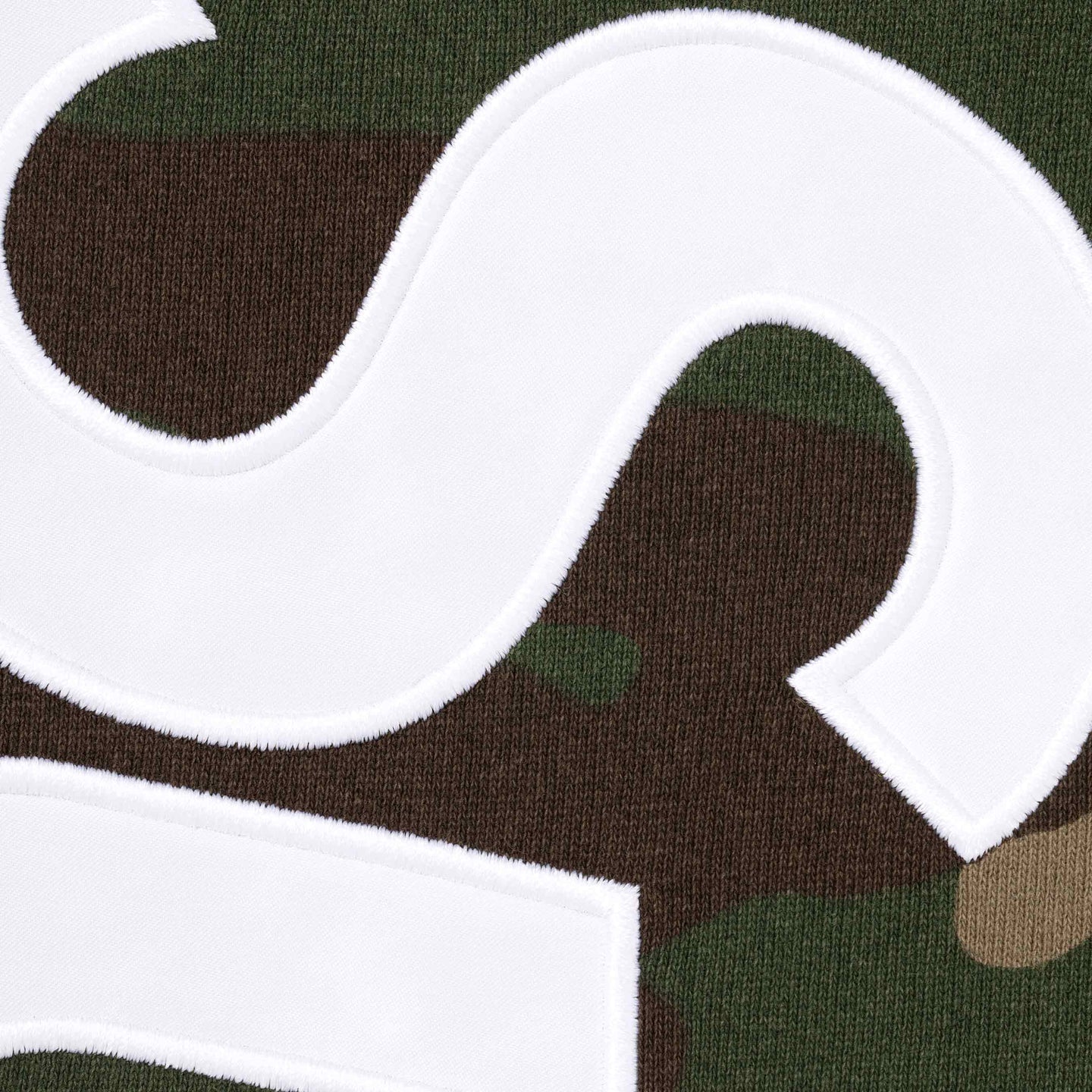 Supreme Satin Applique Sweatpant (SS26) Woodland Camo