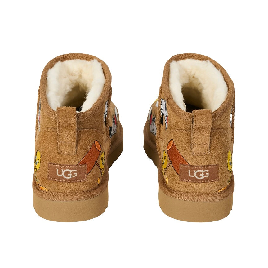 1181891 CHE UGG Classic Ultra Mini Boot Palace x Looney Tunes Chestnut