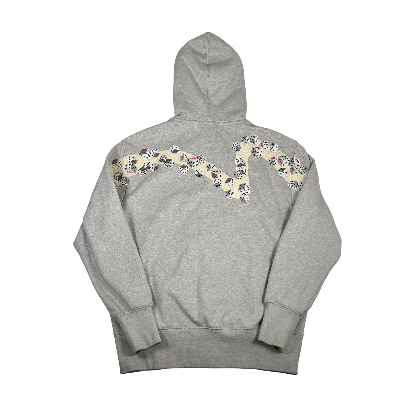 Palace x Evisu Zip Hood Grey Marl [USED] - L (Used)