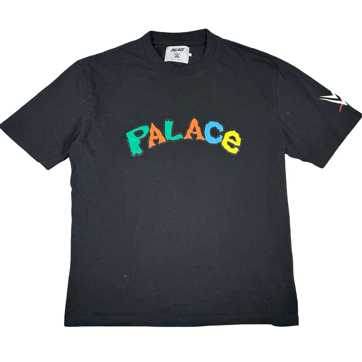 Palace x WWE Nice Day T-Shirt Black [USED] - L (Used)