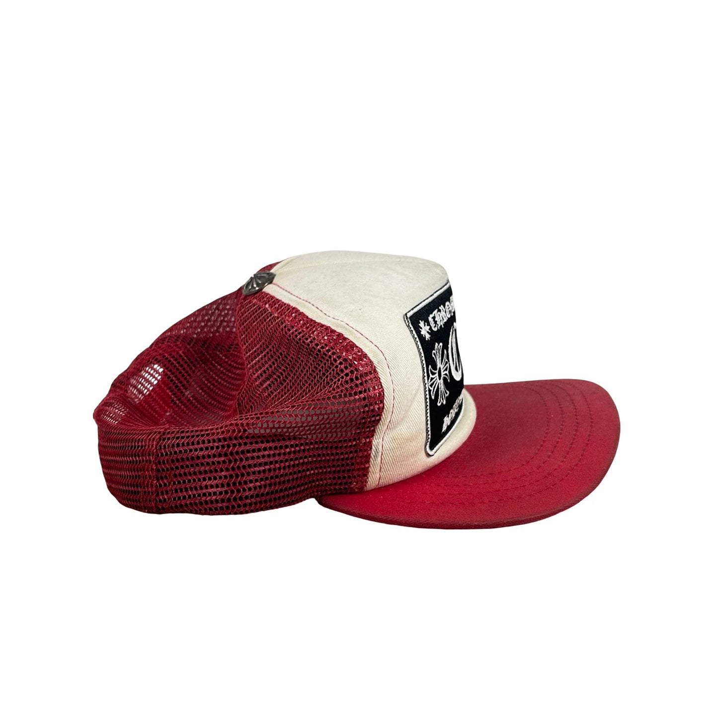 Chrome Hearts CH Hollywood Trucker Hat Red/White [USED2]
