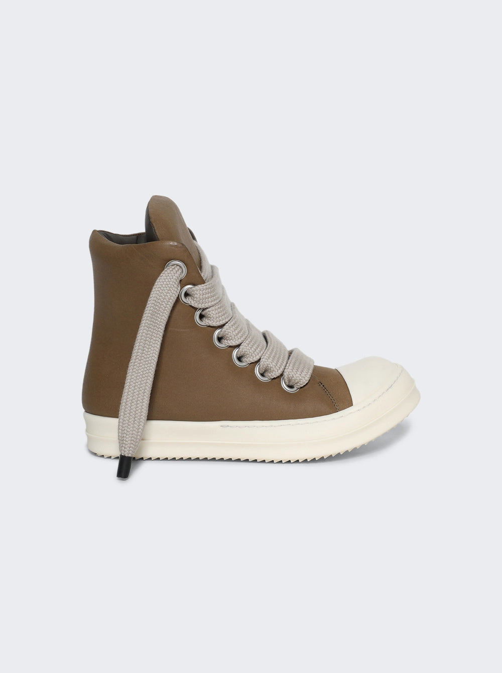 Rick Owens Jumbo Lace Padded Ramones High Beam Milk