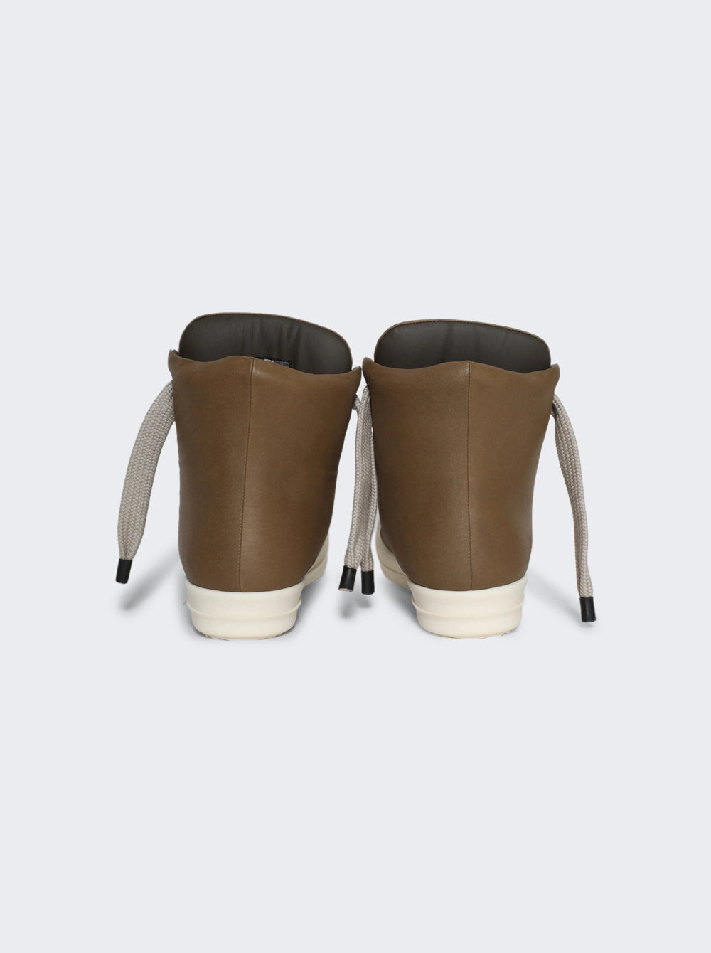 Rick Owens Jumbo Lace Padded Ramones High Beam Milk