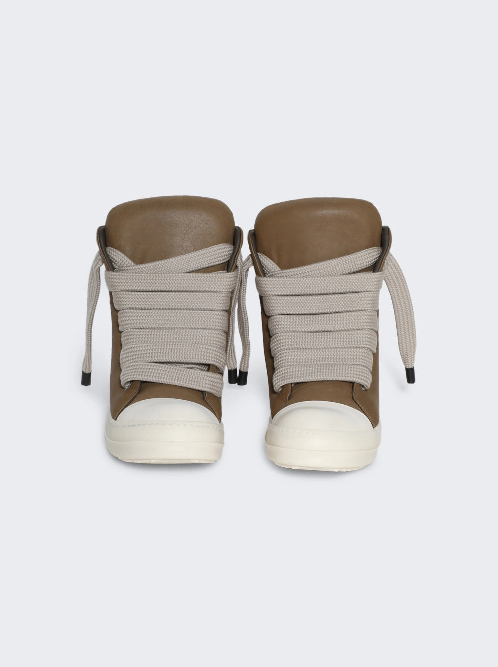 Rick Owens Jumbo Lace Padded Ramones High Beam Milk
