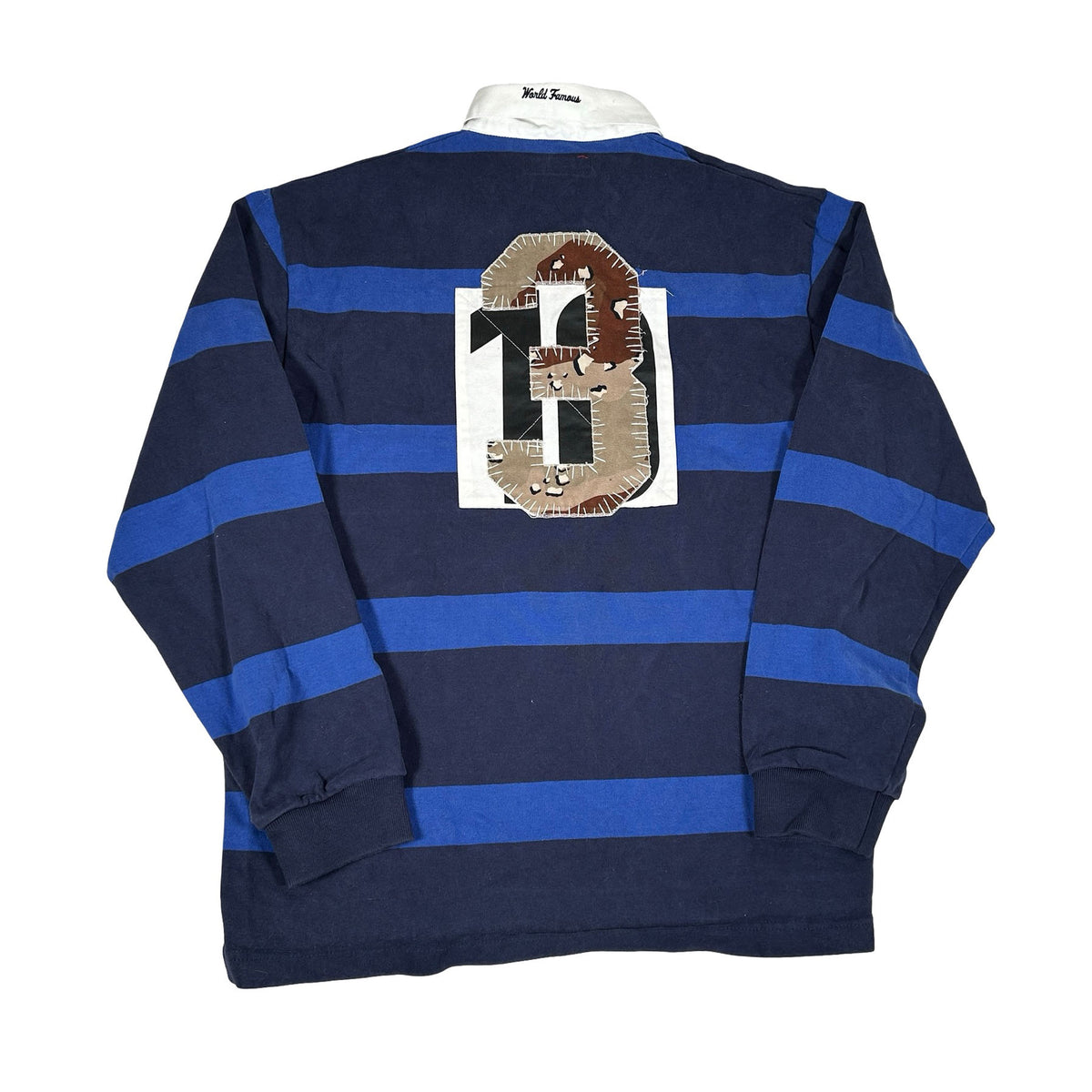 Supreme Stripe Rugby (FW25) Navy [USED] - S (Used)
