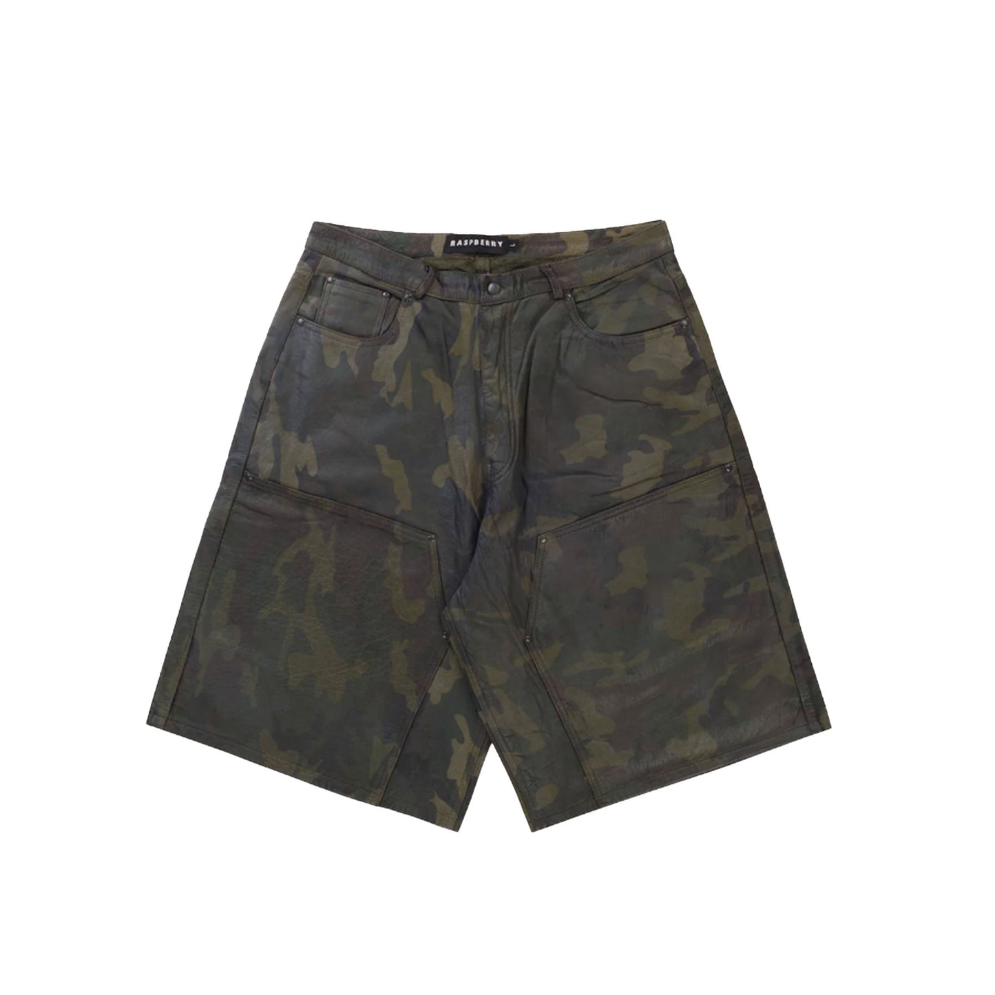 Raspberry Hills Barrack Leather Shorts Camo [USED] - M (Used)