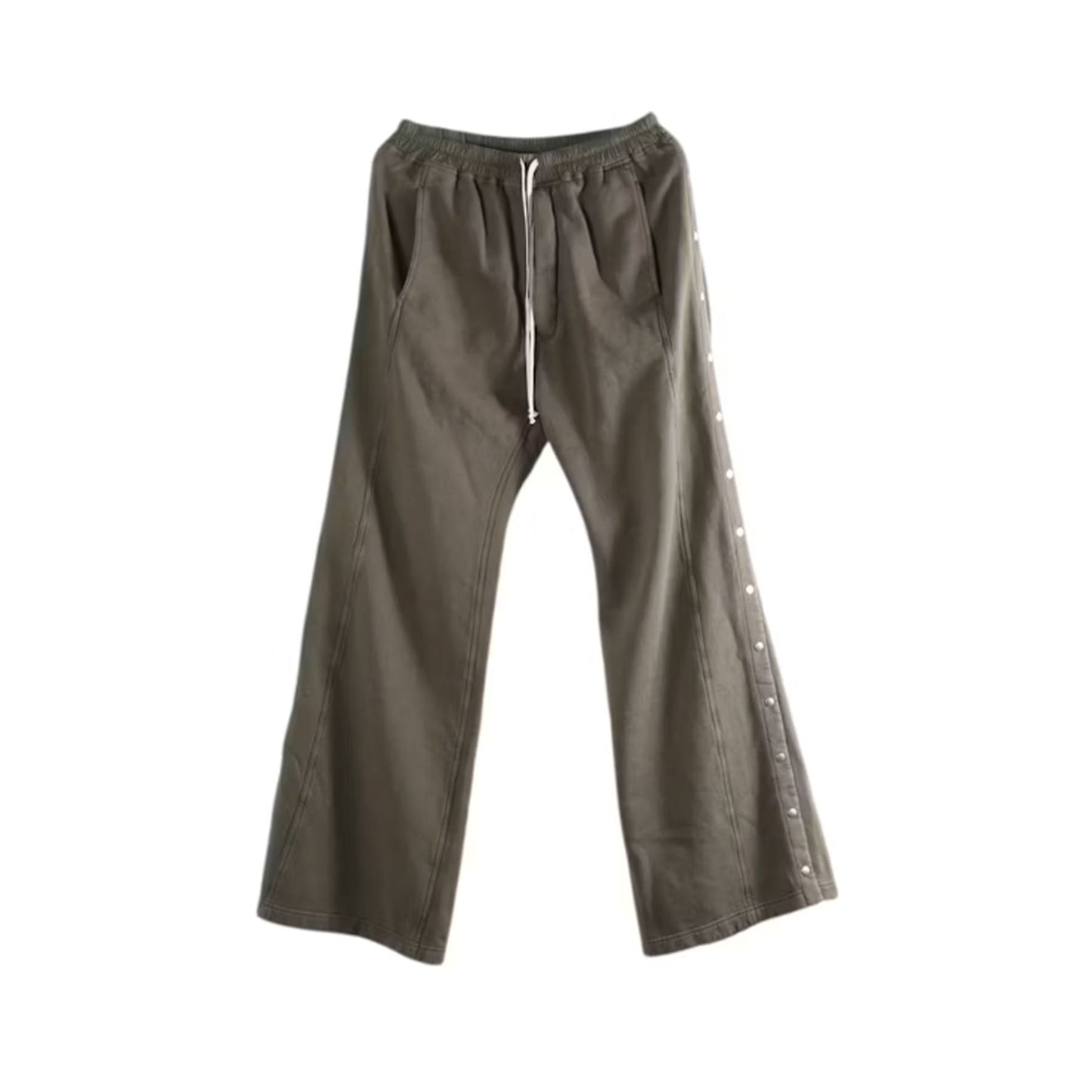 Rick Owens Drkshdw Pantaloni In Felpa Wide Pusher Pants Dark Dust