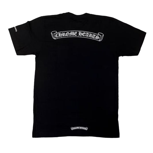 Chrome Hearts Scroll Logo Pocket T-shirt Black