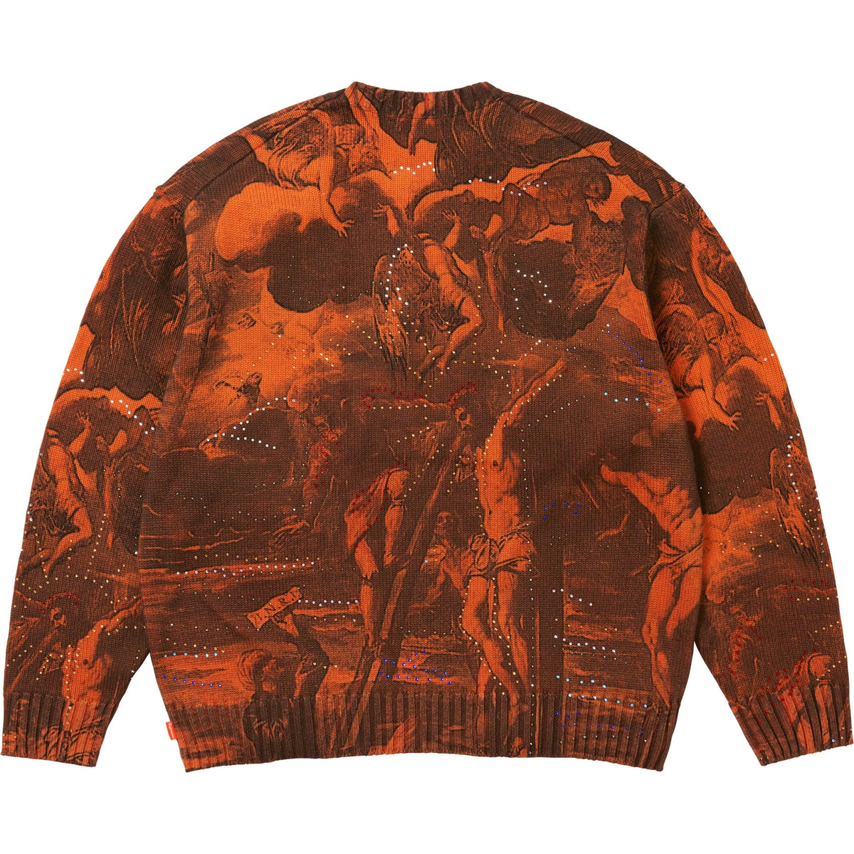 Supreme Crucifixion Sweater Orange