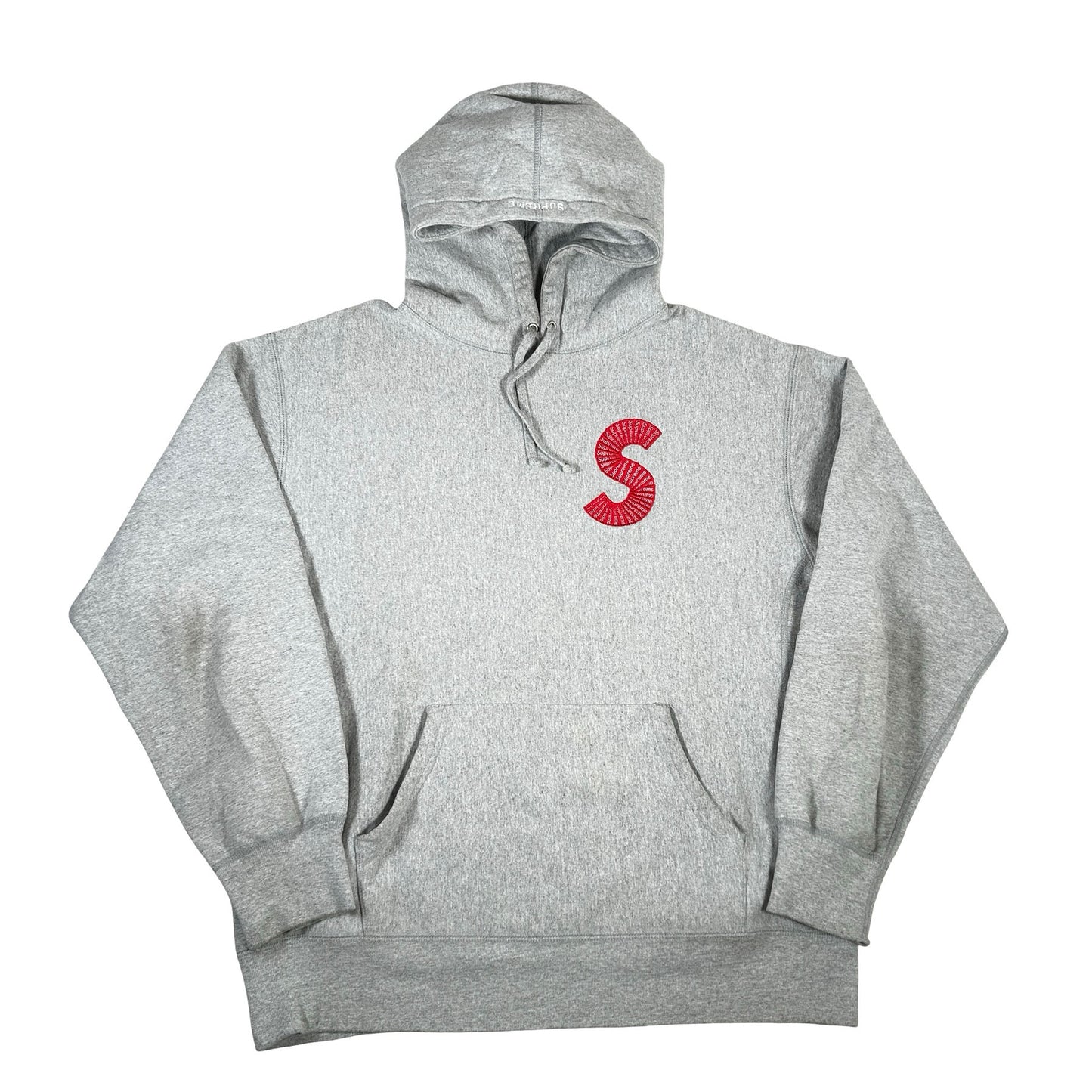 Supreme S Logo Hooded Sweatshirt (FW20) Heather Grey [USED] - M (Used)