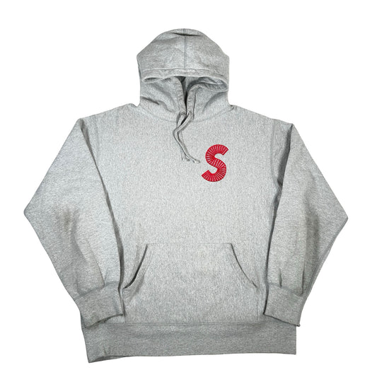 Supreme S Logo Hooded Sweatshirt (FW20) Heather Grey [USED] - M (Used)