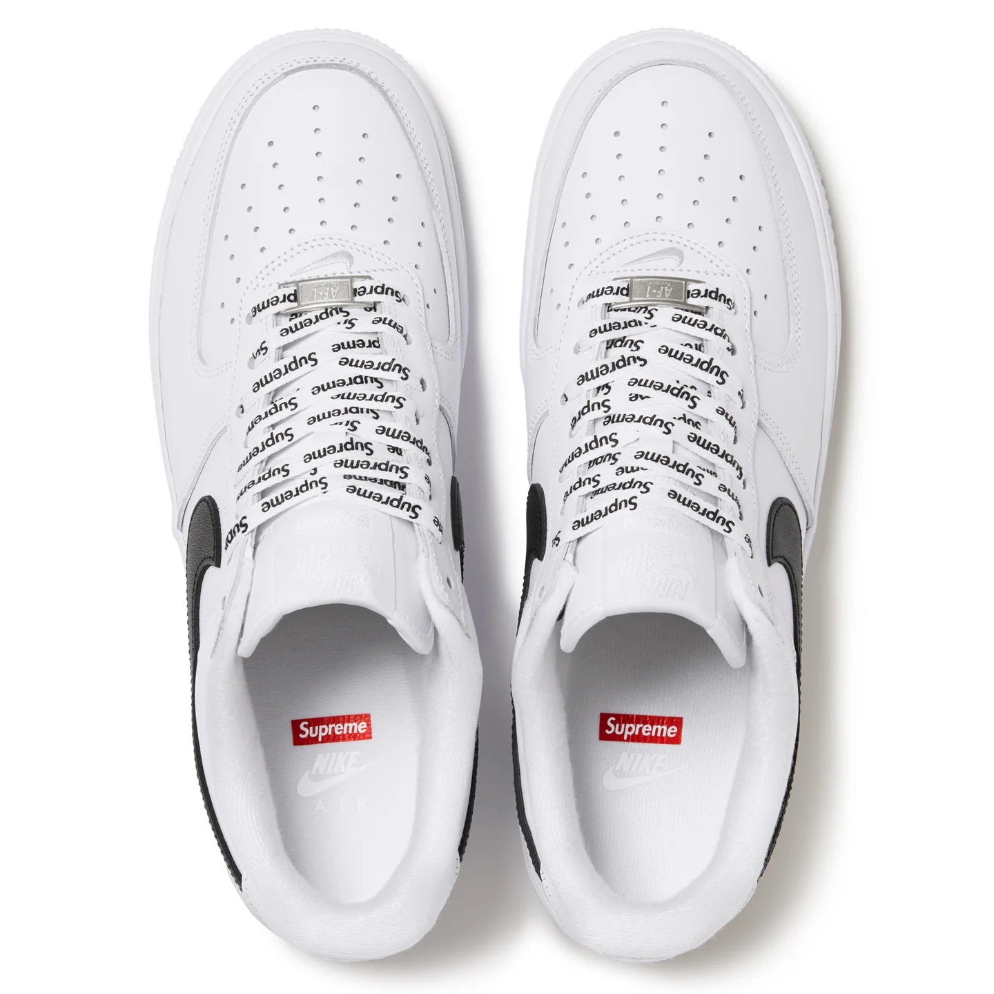 CU9225 102 Nike Air Force 1 Low Supreme White Black
