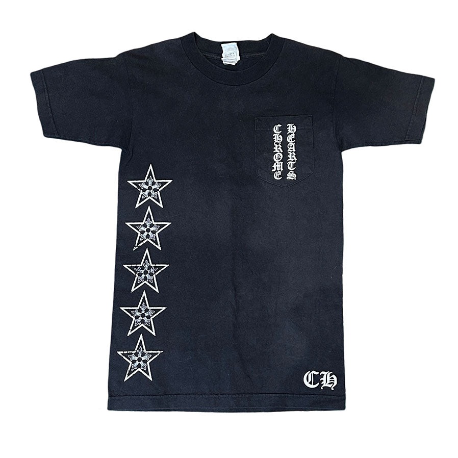 Chrome Hearts Vintage Black Star Arc Logo Tee [USED] - S (Used)