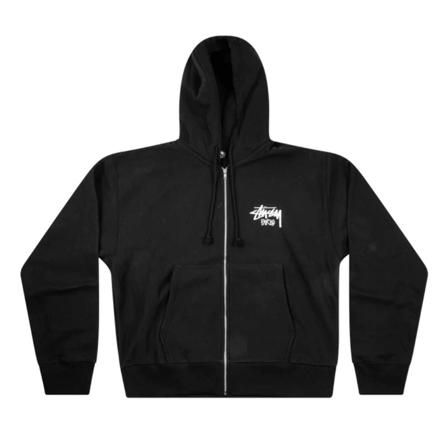 Stussy Paris Zip Up Black [USED] - S (Used)