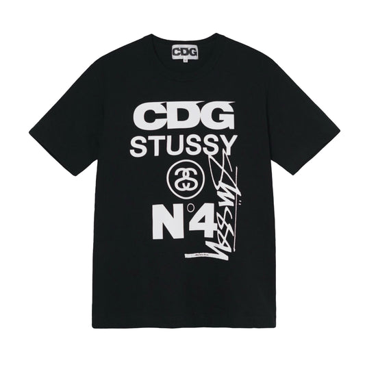 Stussy & CDG Tee Black Tee