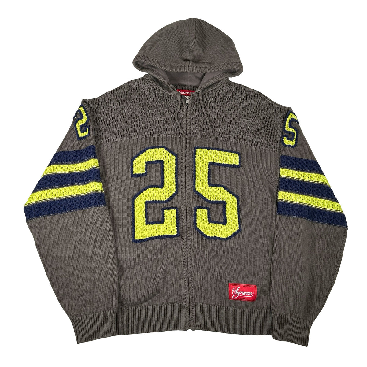 Supreme Sport Zip Up Hooded Sweater (FW25) Charcoal [USED] - L (Used)