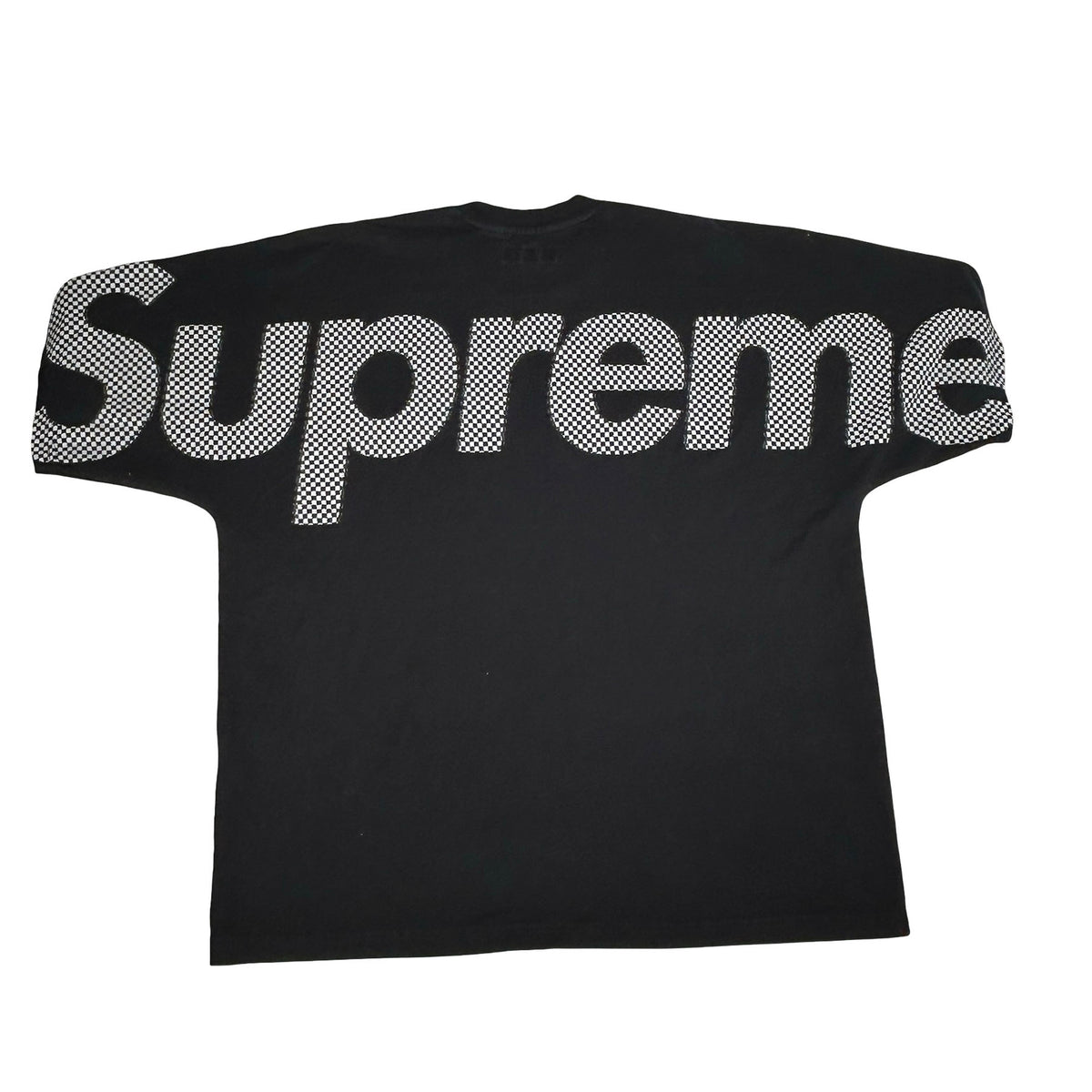 Supreme Checkerboard Intarsia S/S Top Black [USED] - M (Used)